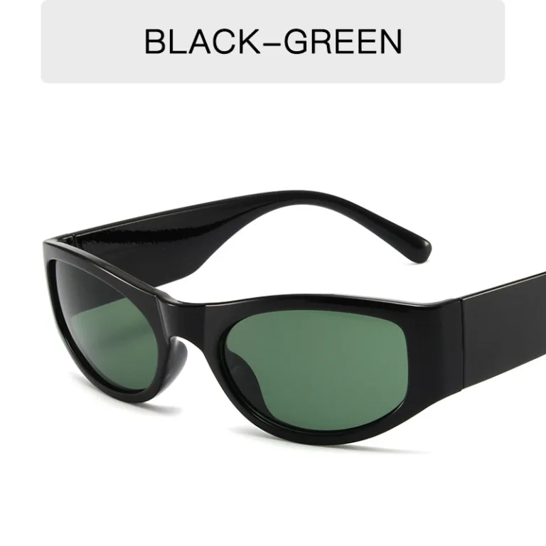 Cross-border new small frame sunglasses European and American trend, personality dazzling frame, hip hop sunglasses, men's retro oval glasses - Image 2