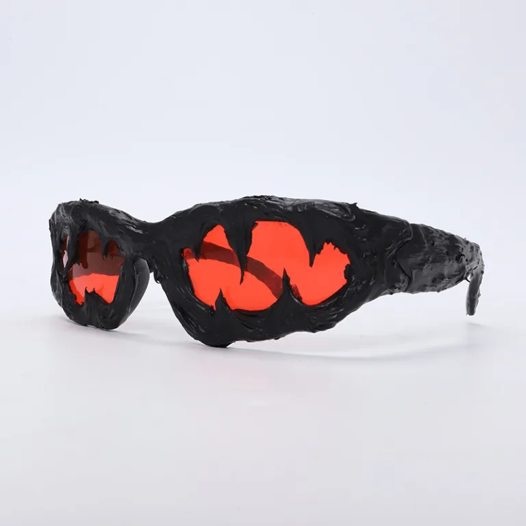 Yumomo2025 avant-garde pioneer sunglasses handmade glue for men and women street style [sharp teeth] - Image 14