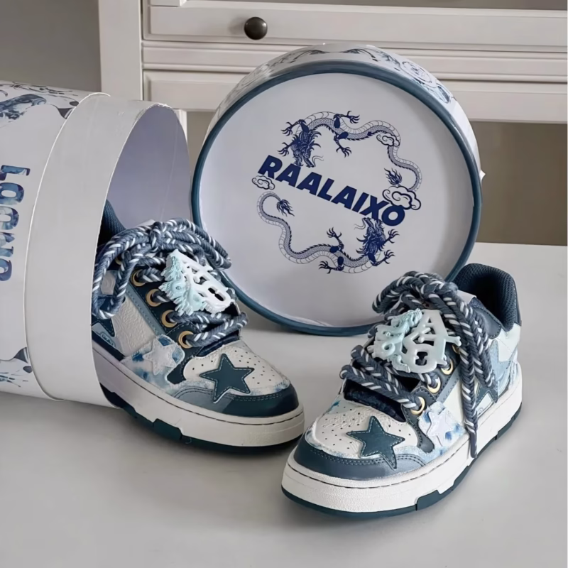 RAALAIXO Year of the Dragon Limited Star Sneakers National Tide Autumn and Winter New Comfortable and Versatile Sneakers for Male and Female Stars with the Same Style - Image 2