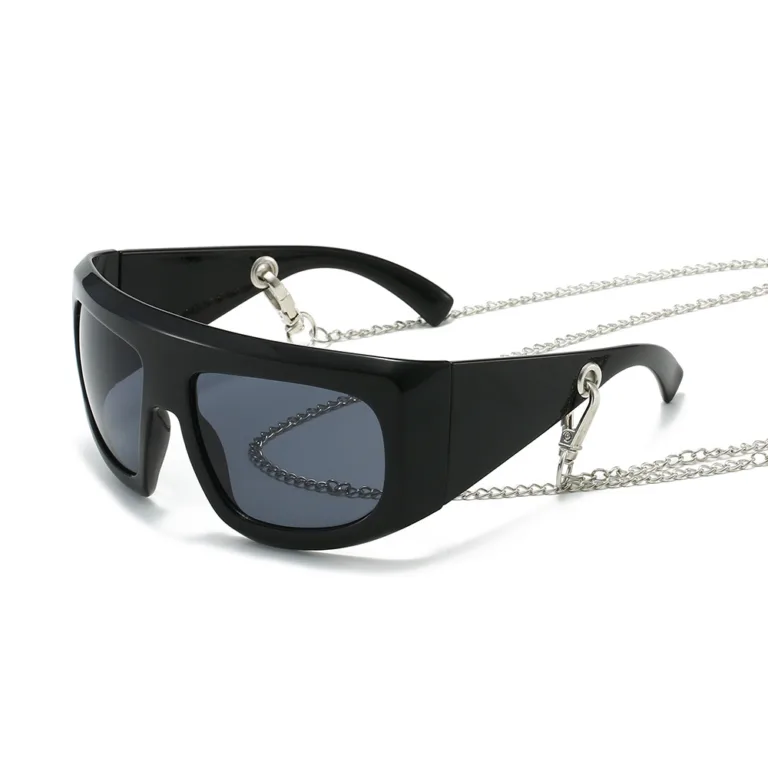2024 New Big Frame Fashion Y2K Sunglasses Men's European and American Foreign Trade Cross-border Sunglasses Women's Glasses with Chains - Image 5