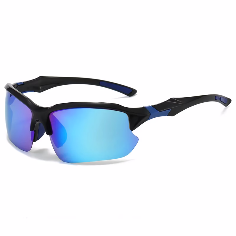 Cross-border European and American sports half rim polarized sunglasses men's cycling, running, fishing, sunglasses, lightweight goggles - Image 3