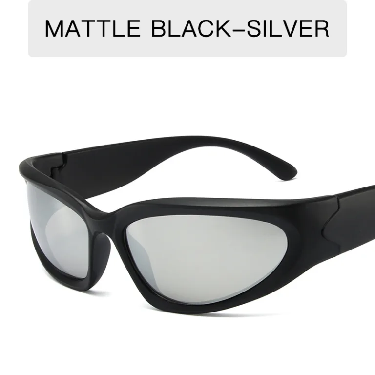 Trendy futuristic sports sunglasses European and American Y2K wind goggles, fashion sunglasses, men's and women's trendy party glasses - Image 9