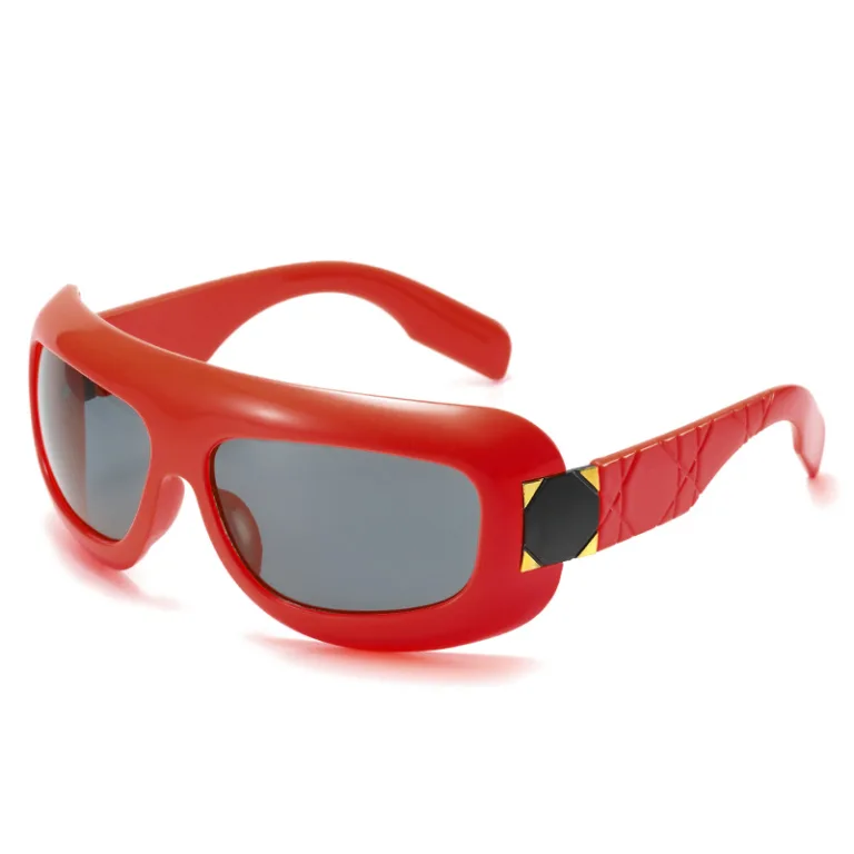2023 foreign trade cross-border hot modern sunglasses European and American street photography ins Internet celebrity model square dazzling sunglasses woman - Image 4