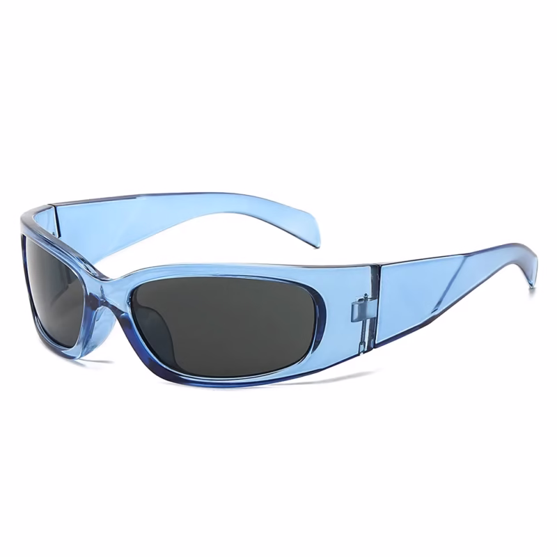 Trendy futuristic sports sunglasses European and American Y2K wind goggles, fashion sunglasses, men's and women's trendy party glasses - Image 4
