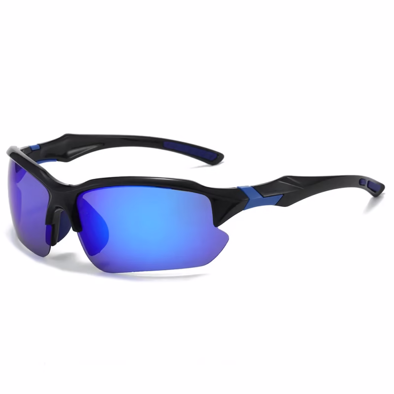 Cross-border European and American sports half rim polarized sunglasses men's cycling, running, fishing, sunglasses, lightweight goggles - Image 2