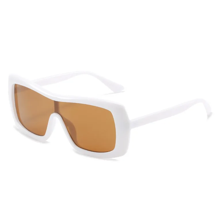 2021 new one-piece sunglasses European and American fashion candy color integrated large-frame glasses Street shooting slim face sunglasses women - Image 4