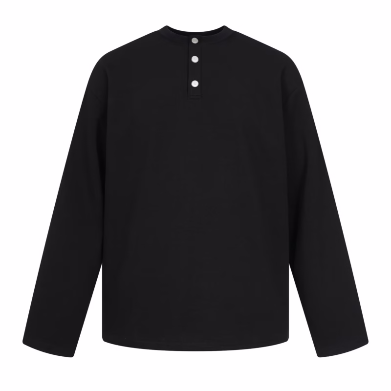 EON MODISH men's 2024 autumn new product real shot American retro versatile long-sleeved T-shirt - Image 5