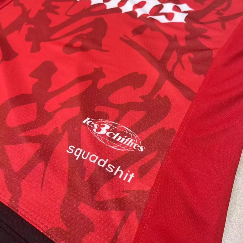Apeshit jersey short sleeve t-shirt athleisure embroidery label European and American stars jersey hip hop rap street trend - Image 10