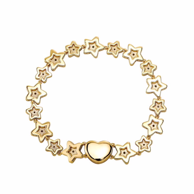 Jin'ao's new dopamine jewelry luminous dripping oil five-pointed star bracelet women's personalized hand jewelry ins niche design - Image 5