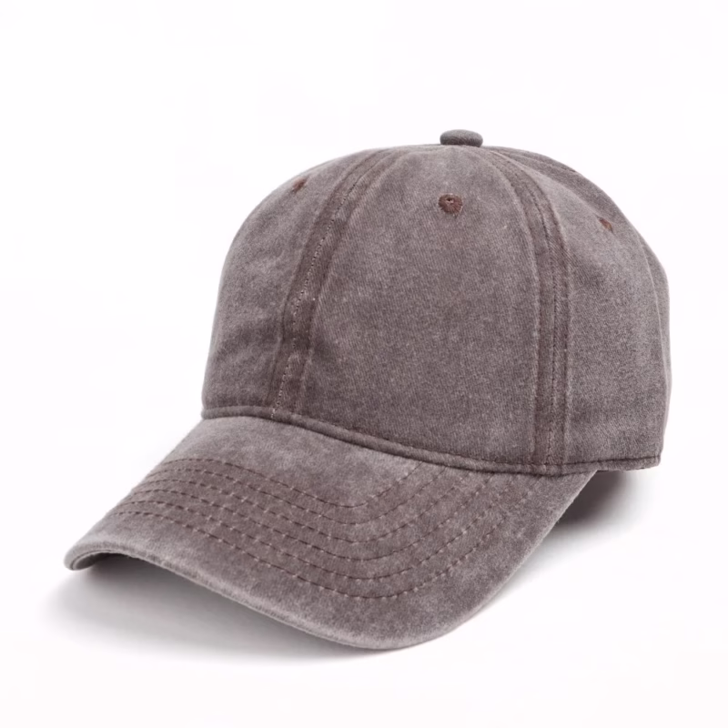 Hat women's cross-border washed old baseball cap Korean version retro versatile solid color soft top sun protection sunshade cap men's - Image 6