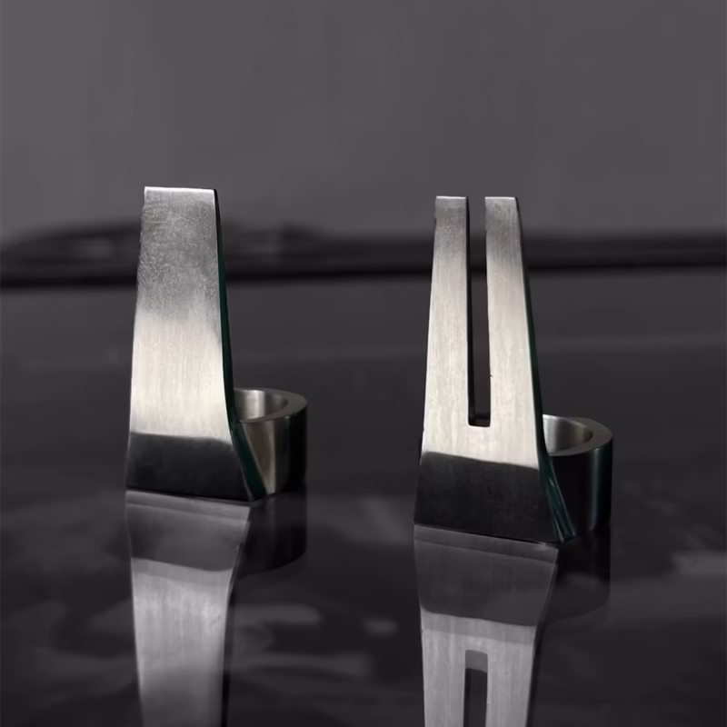 Dark RO style OPEN TRUNK ring for men and women, high quality silver closed brushed punk ring - Image 6