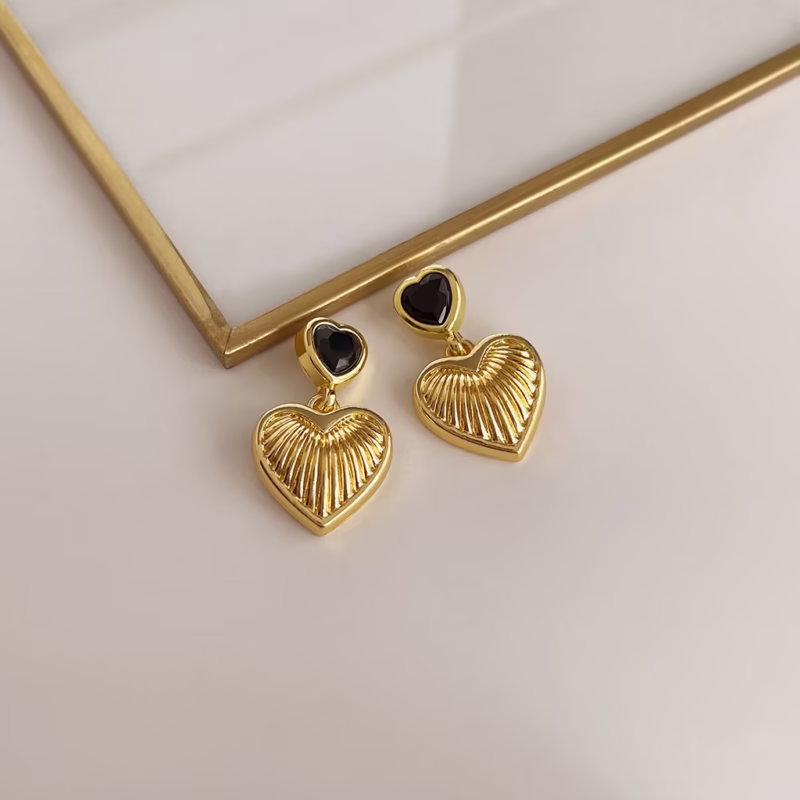 Retro vintage fashion oil drop earrings niche temperament mid-century style earrings personalized high-end Pearl earrings - Image 3