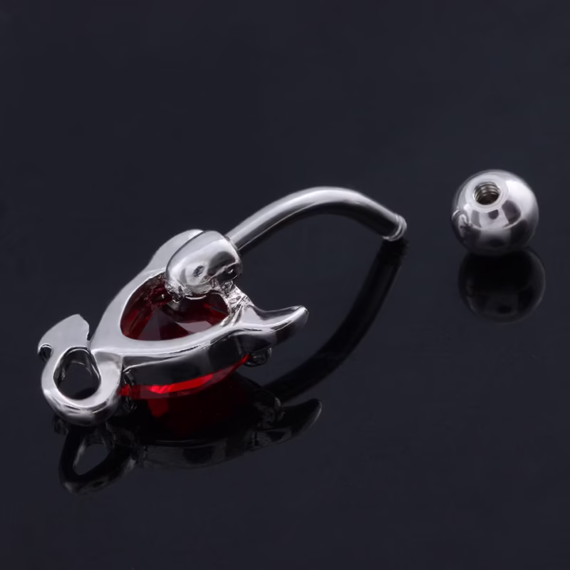 Piercing accessories devil navel ring zircon navel nail foreign trade popular Amazon AliExpress EBAY best-selling jewelry - Image 8
