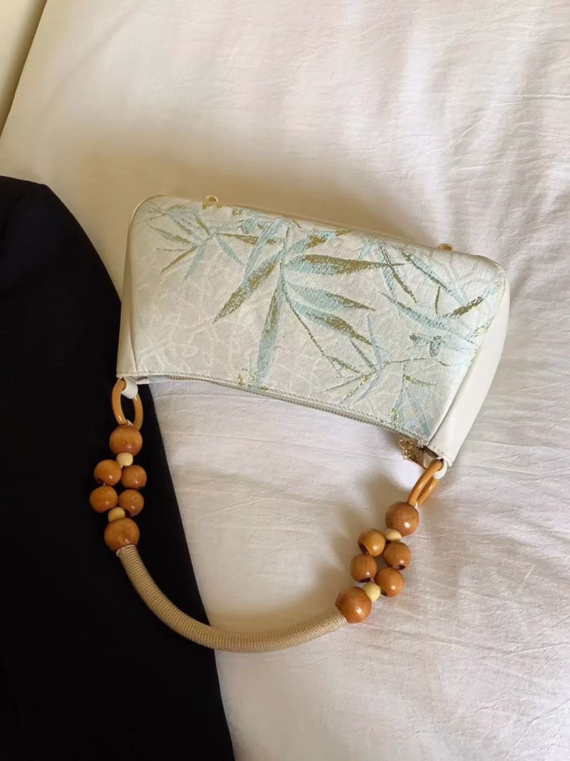 2024 new niche design fun pharaoh armpit bag jacquard retro casual large-capacity hand-held shoulder bag - Image 3