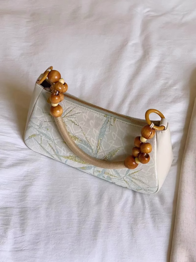 2024 new niche design fun pharaoh armpit bag jacquard retro casual large-capacity hand-held shoulder bag