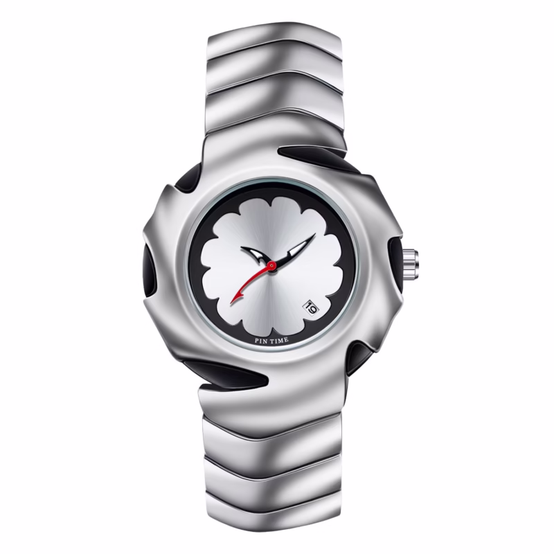 PINTIME/Pintime y2k alien personality creative blade retro watch men's ins niche design quartz watch - Image 8