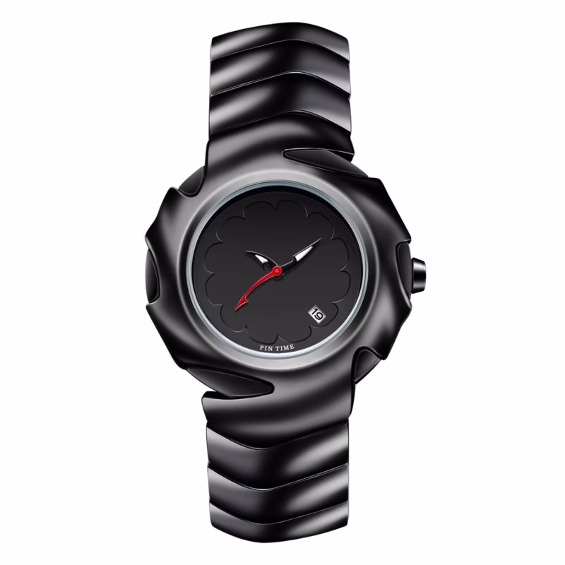 PINTIME/Pintime y2k alien personality creative blade retro watch men's ins niche design quartz watch - Image 5