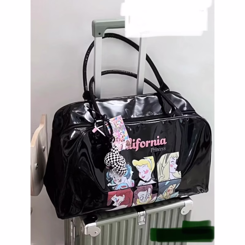 Hot girl childish printed girl retro antique bag women's large-capacity fitness bag tote bag