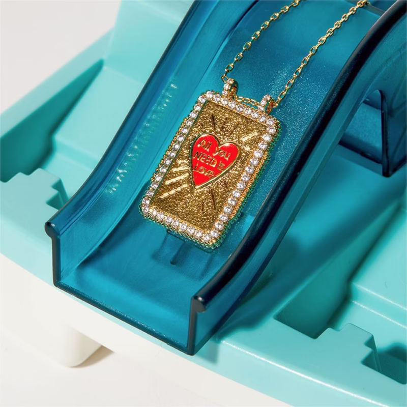 Bohemian style generous card tarot card necklace female sun moon devil's eye necklace love long necklace hair - Image 3
