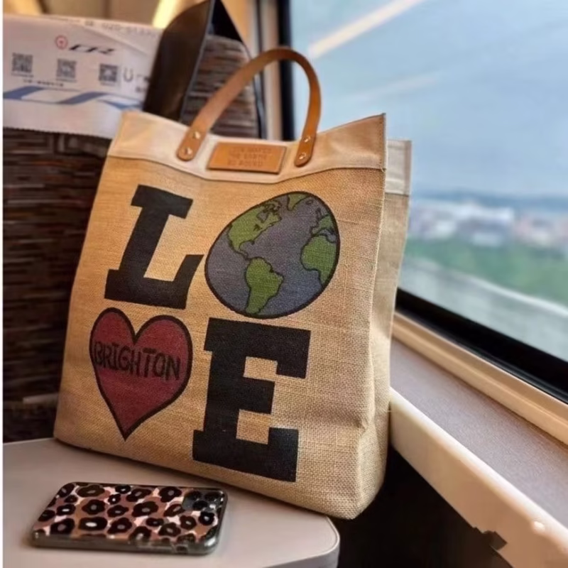 New 2024 hand-held canvas bag mommy outing bag simple versatile one-shoulder lunch box bag handbag hand-carrying to work - Image 2