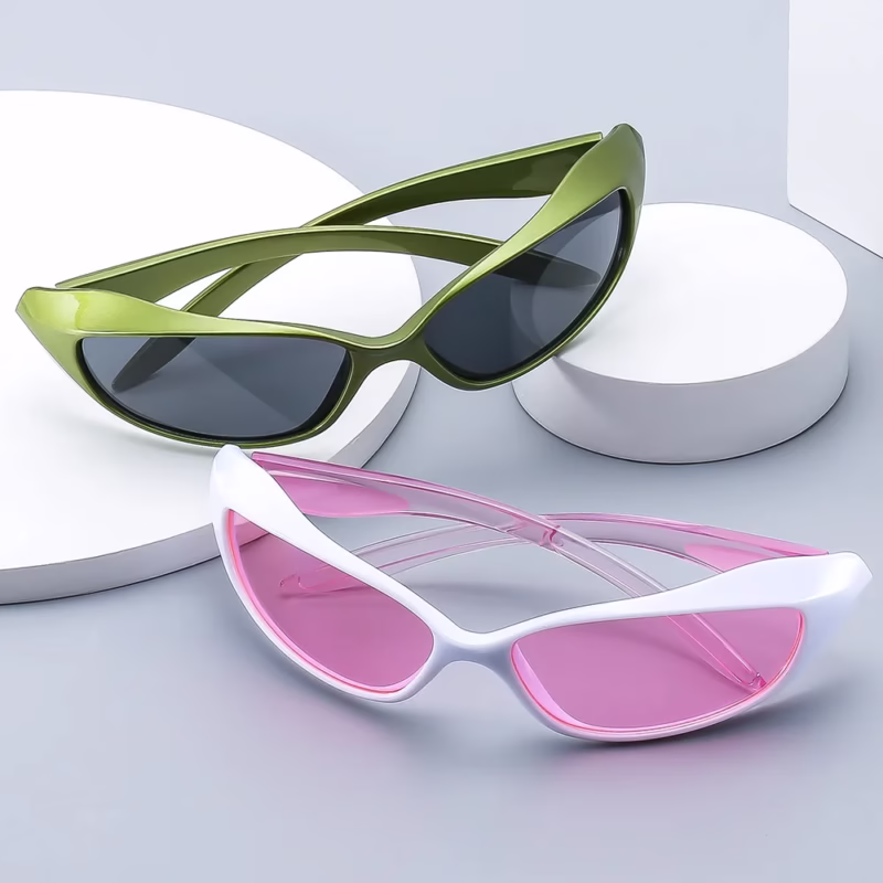 2024Y2K Millennium Colour Punk Sunglasses Women's Ins Internet Celebrity Street Hot Girl Glasses Trendy Men's European and American Sunglasses Wholesale