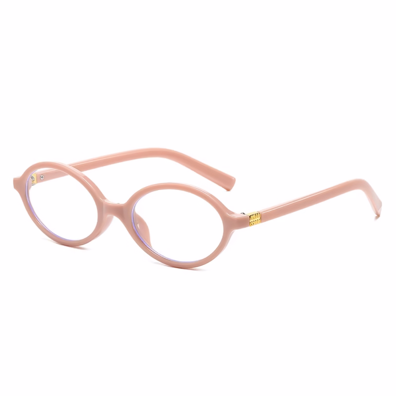 Zhang Yuanying's same style plain retro oval anti-blue light myopia glasses frame nerd tortoisel colour contrast wholesale - Image 3