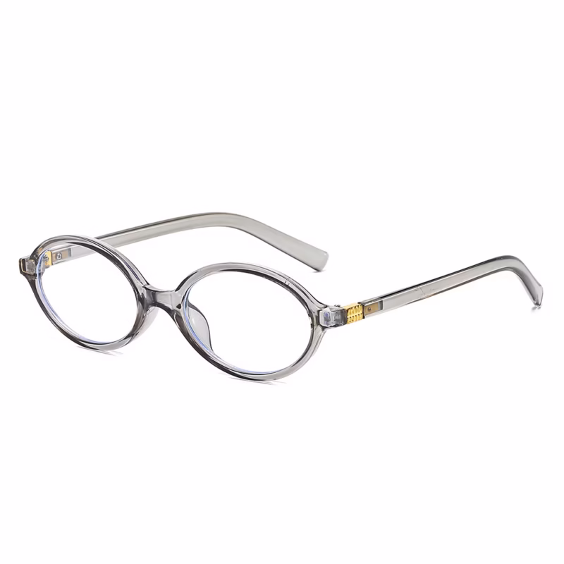 Zhang Yuanying's same style plain retro oval anti-blue light myopia glasses frame nerd tortoisel colour contrast wholesale - Image 8