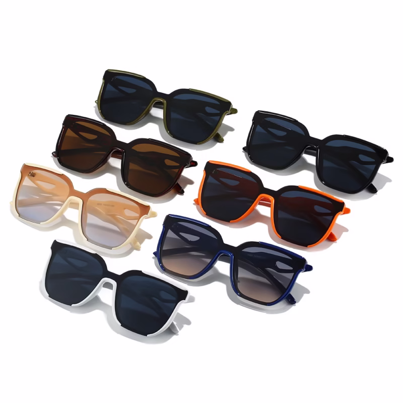 Kufang Glasses New Sunglasses Women's Sunglasses Men's High-end Face-showing Small Outdoor Sports Cycling Flat Glasses
