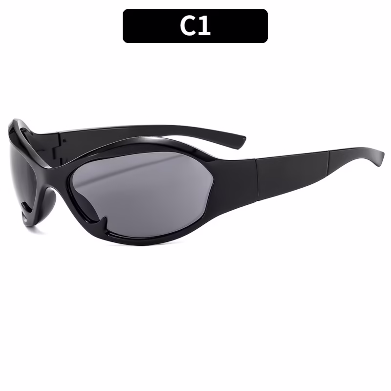 New fashion sports cycling personalised sunglasses cross-border European and American men's and women's sunscreen sunglasses Y2K cool sunglasses - Image 6