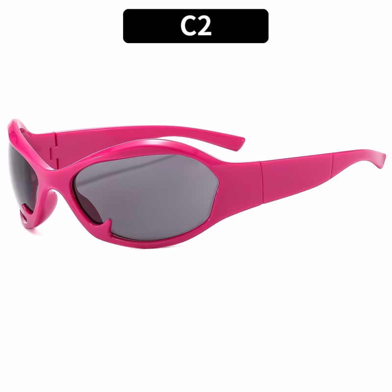 New fashion sports cycling personalised sunglasses cross-border European and American men's and women's sunscreen sunglasses Y2K cool sunglasses - Image 7
