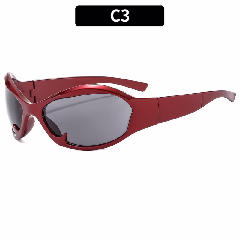 New fashion sports cycling personalised sunglasses cross-border European and American men's and women's sunscreen sunglasses Y2K cool sunglasses - Image 8