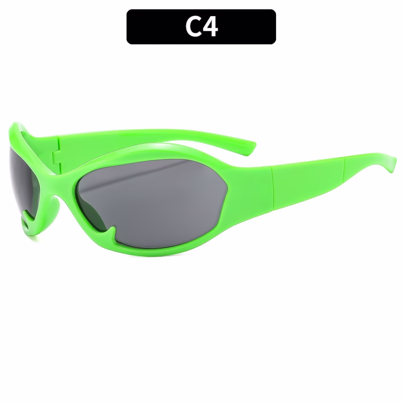 New fashion sports cycling personalised sunglasses cross-border European and American men's and women's sunscreen sunglasses Y2K cool sunglasses - Image 9