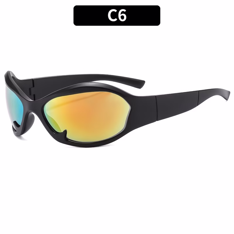 New fashion sports cycling personalised sunglasses cross-border European and American men's and women's sunscreen sunglasses Y2K cool sunglasses - Image 11