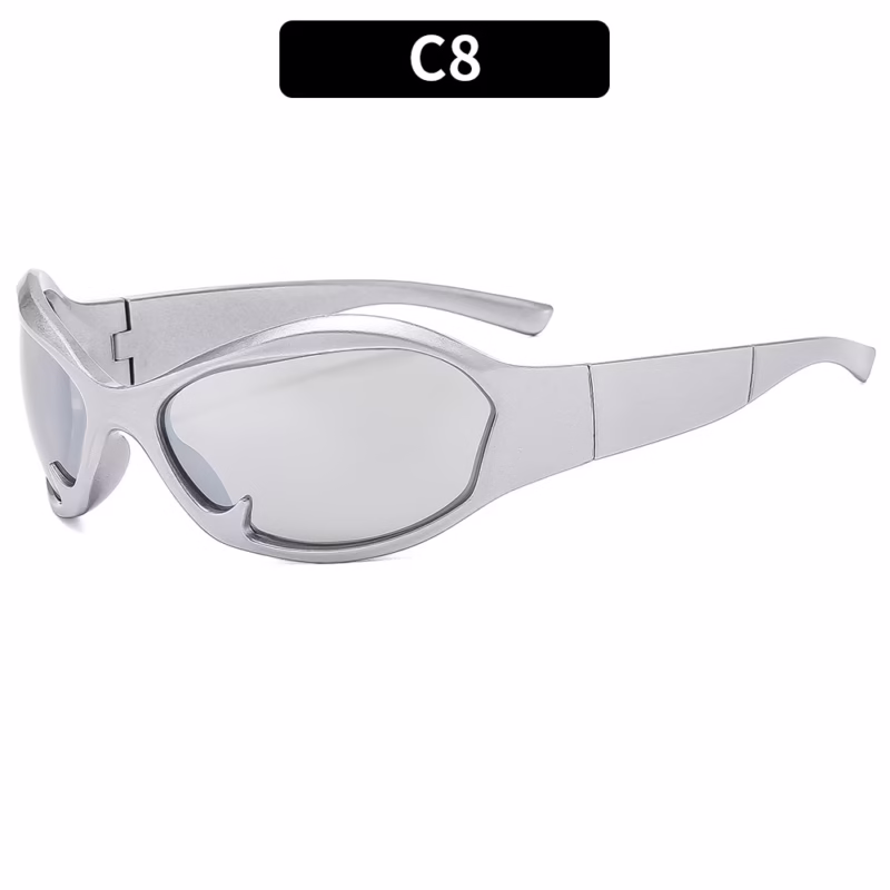 New fashion sports cycling personalised sunglasses cross-border European and American men's and women's sunscreen sunglasses Y2K cool sunglasses - Image 13