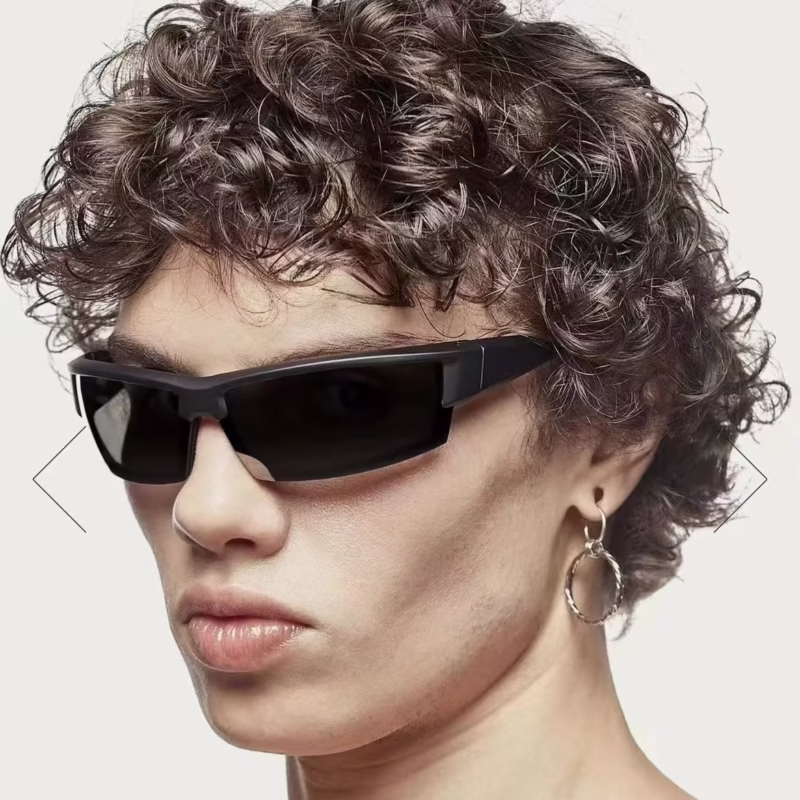 European and American personalised half-frame sports windproof sunglasses men's outdoor cycling anti-UV sunglasses women's cross-border wholesale