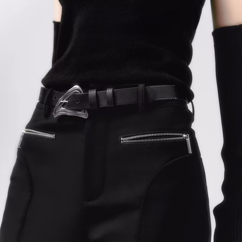 Cool fried street alien pin buckle belt women's dark hip-hop punk technology sense handsome ins trend fashion belt - Image 4