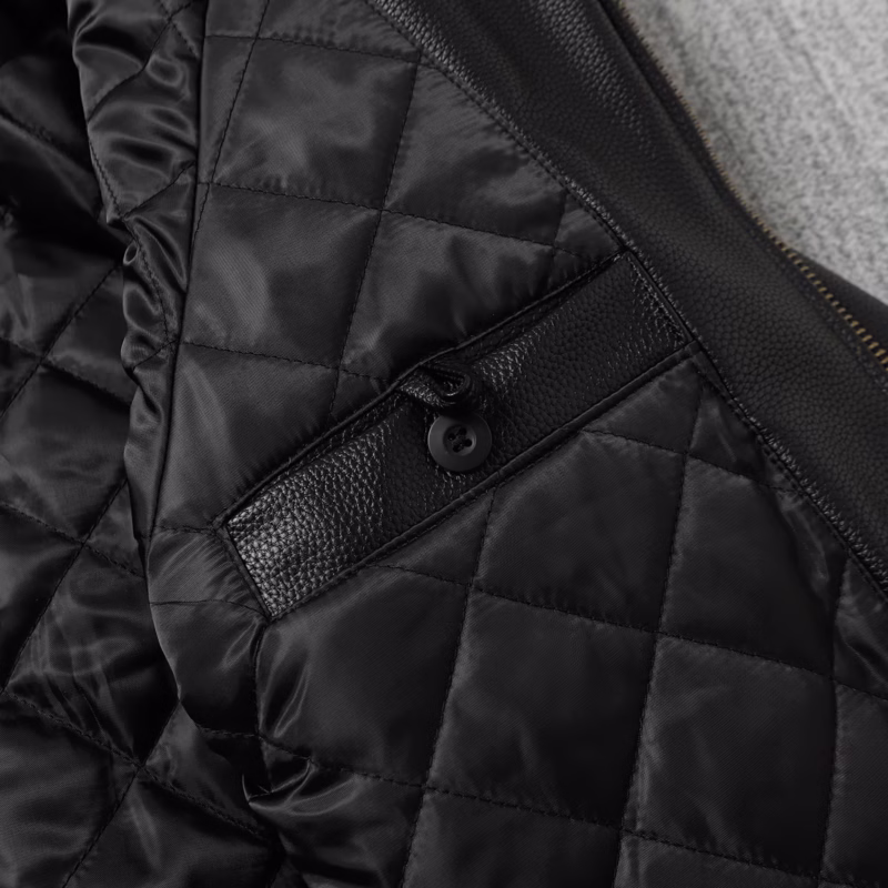 Corteiz american vintage pu leather jacket padded jacket MA1 FLYING BIKER JACKET PADDED JACKET ALCATRAZ JACKET - Image 4