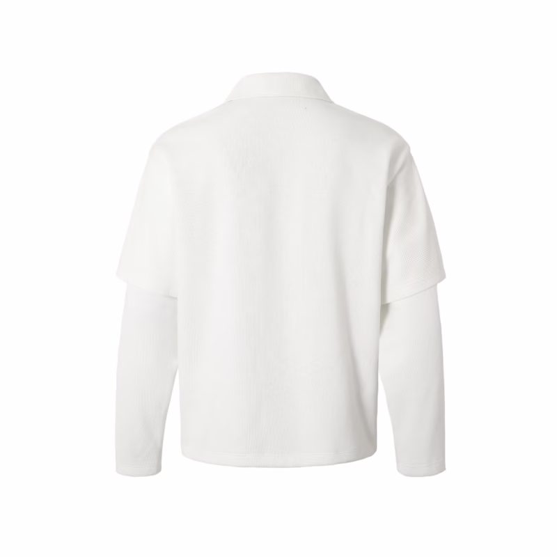 EONMODISH Men's Wear|2024 Autumn New Arrivals Real Shot American Street Tide Starlight Shout Fake Two Long Sleeve T-shirts - Image 2